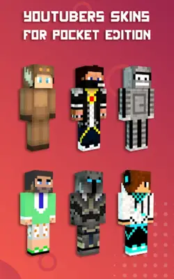 Youtubers Skins android App screenshot 2